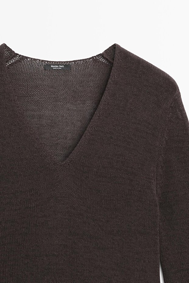 Pamuklu triko elbise - 6