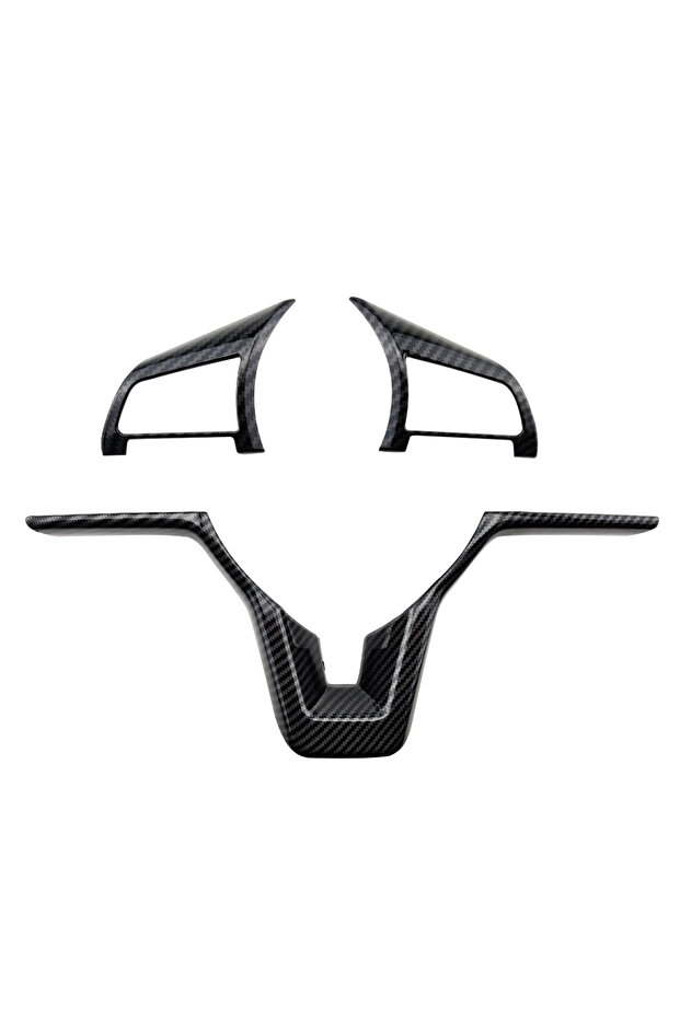 carbon black 3pcs Steering Wheel Panel Knob Cover Sticker for Nissan Xtrail T32 17-21 Rogue Note Qas
