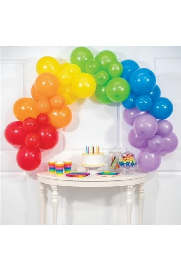 مجموعة بالونات تزيين أساسية بطول 6 أقدام - 1