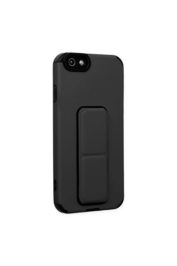 حافظة آيفون 6 ميجا ستاند سيليكون - أسود - 2