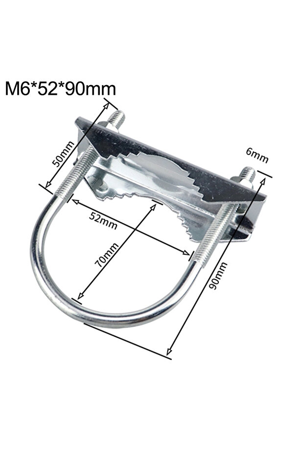 B Secure antenna fixing clamp for mounting round pipes with diameter 1 to 18 inches heavy duty meta.