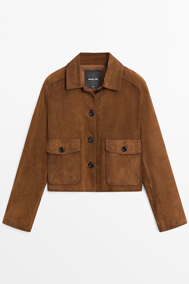 Süet deri ceket - 5