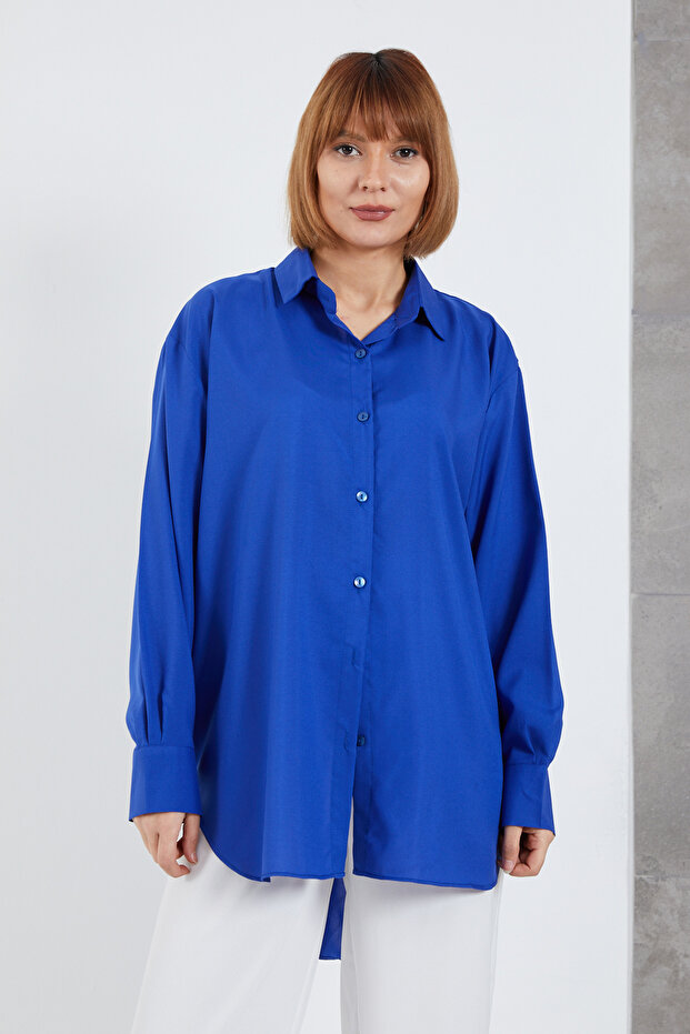 Salaş Gömlek Saks - 3