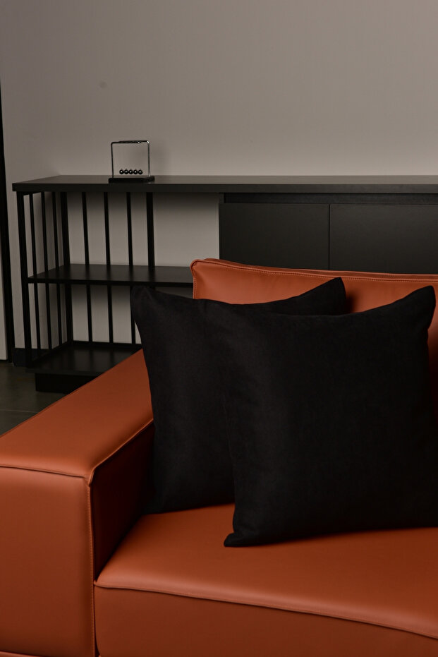 Ada Throw Pillow Cover 2 Pieces Black