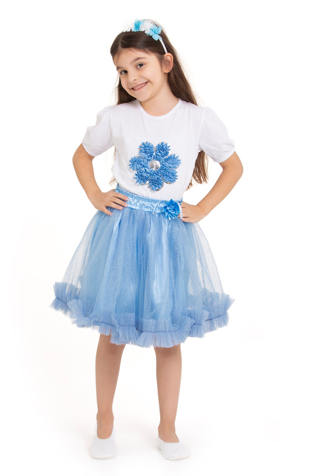 Girl's Ruffle Detailed Floral Tutu Skirt Skirt April 23 October 29