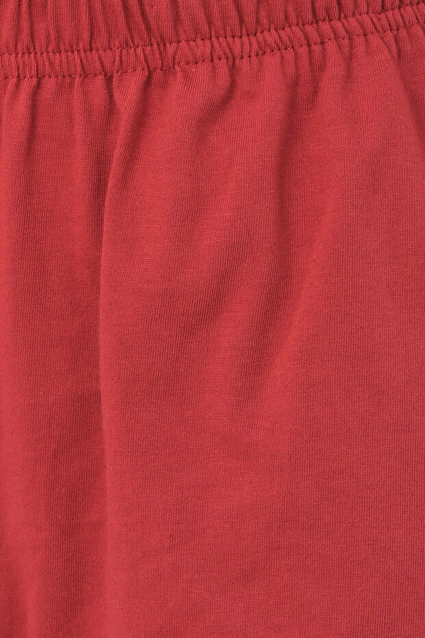 Chic Basic Top & Shorts Set in Red- 100% Cotton - 6