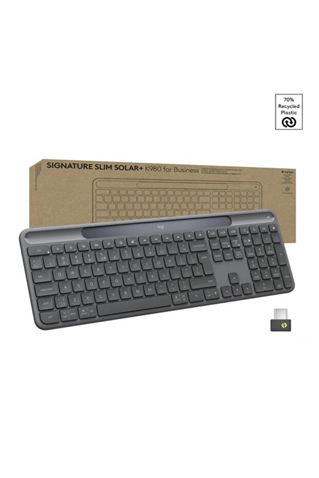 Slim Solar+ Graphite Keyboard - 2
