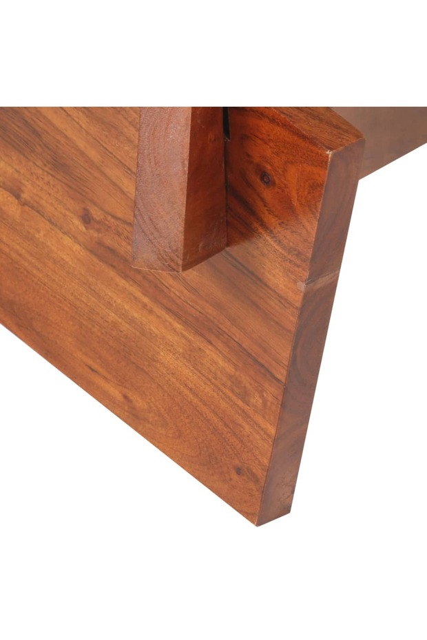 Coffee table, 60 cm, solid acacia wood - 4
