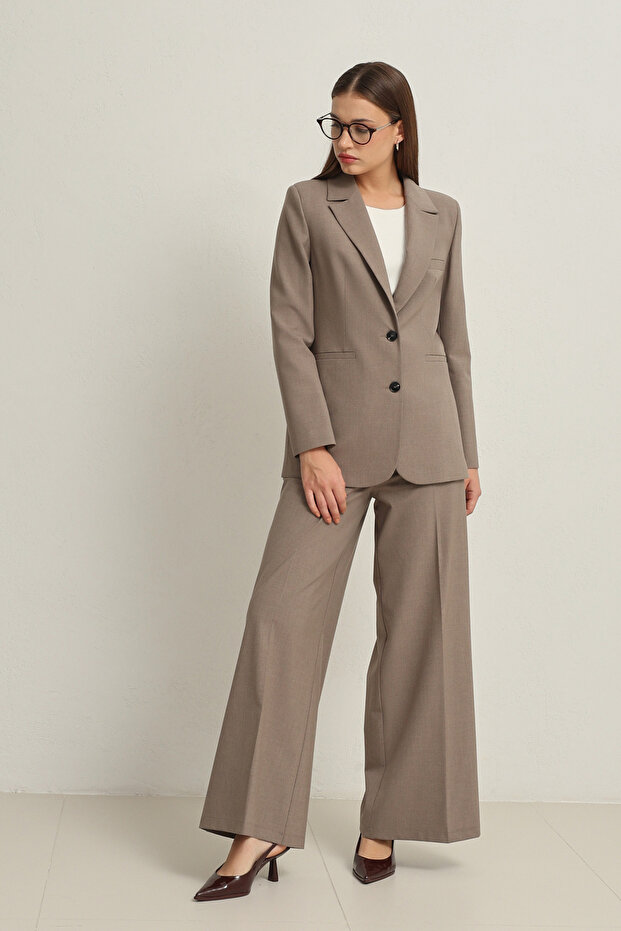 Vizon Cep Ve Düğme Detaylı Basic Ceket - 4