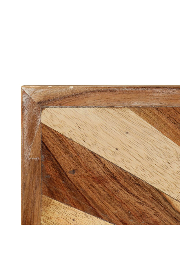 Solid mango wood coffee table, 90x55x36 cm - 5