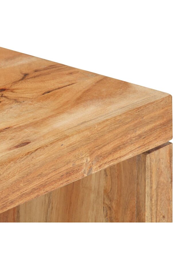 Coffee table set, 2 pieces, solid acacia wood - 5