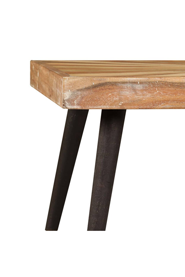 Solid mango wood coffee table, 90x55x36 cm - 4