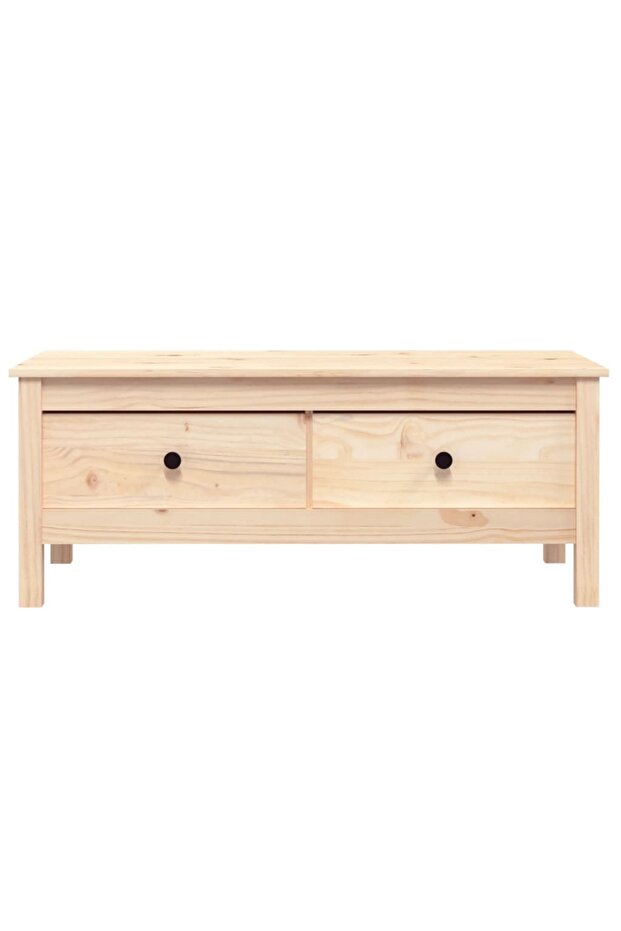 Coffee table, 100x50x40 cm, solid pine wood - 6