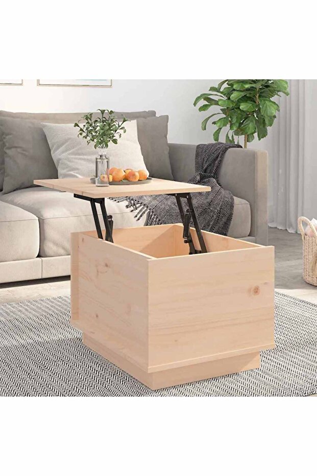 Coffee table, 40x50x35 cm, solid pine wood - 3