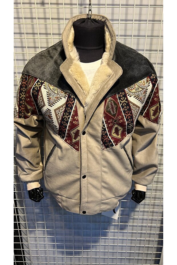 VİNTAGE KÜRKLÜ OVERSİZE MONT - 4