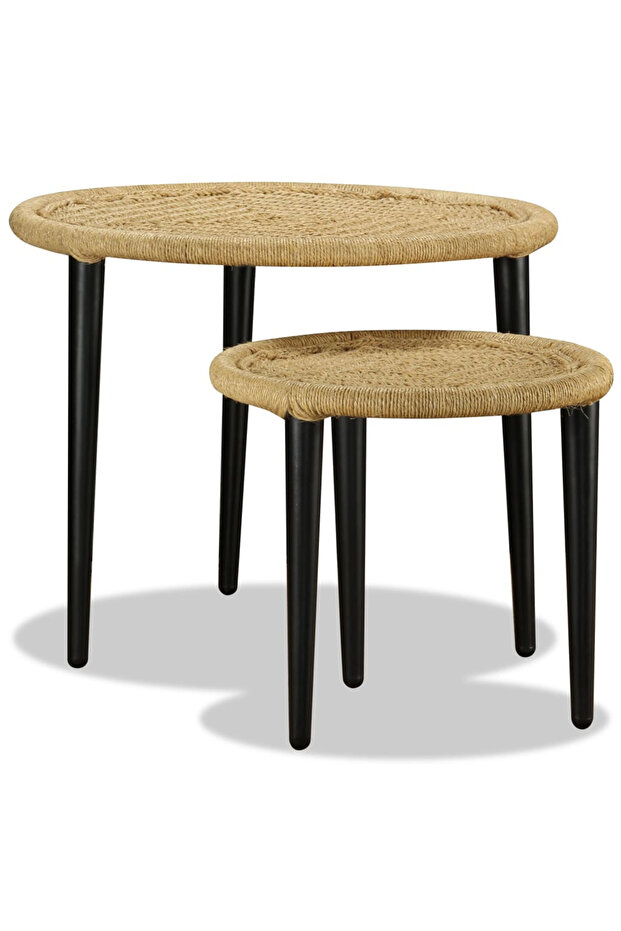 Coffee table set, 2 pcs., jute - 4