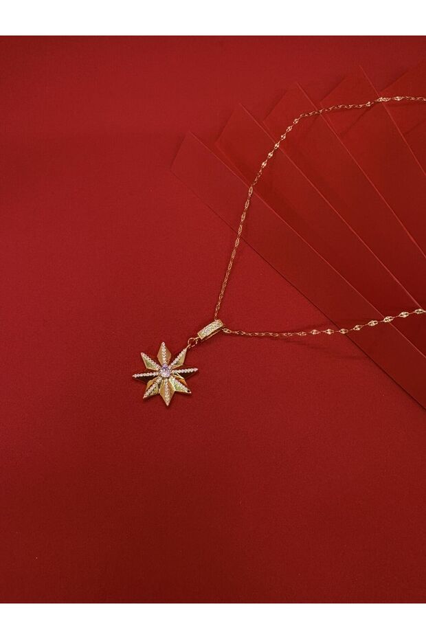 Stone Star Gold Necklace