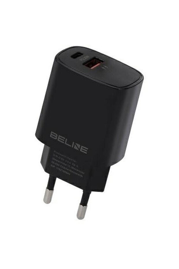 Încărcător 20W USB-C + USB-A negru