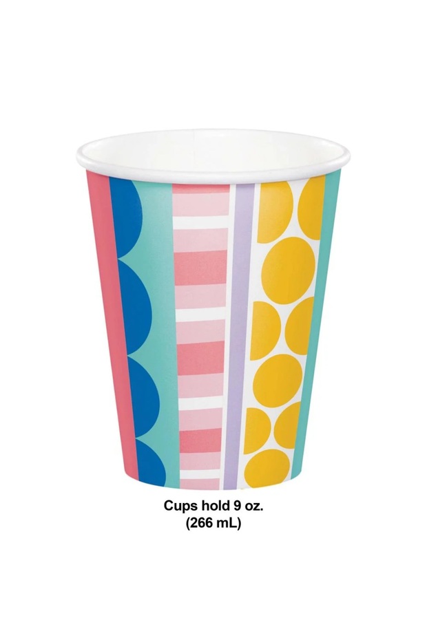 Party Patterns Hot/Cold Cup 9oz 8Ct - 2