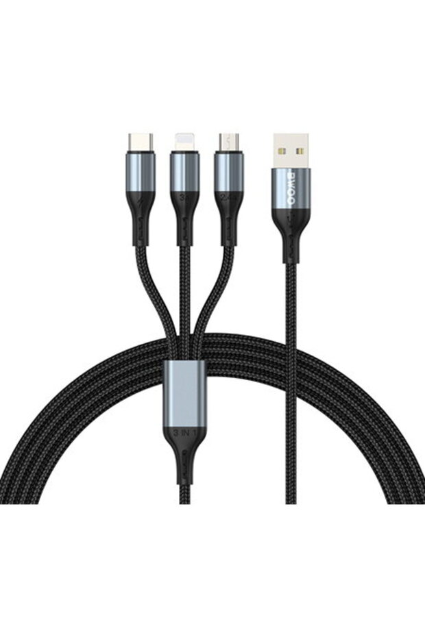 Cablu USB 3A 3IN1 USB-C - LIGHTNING - MICRO USB - 1