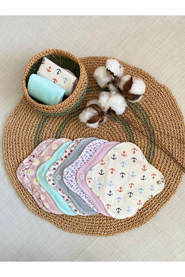 ECOSOFT Yıkanabilir Doğal Kadın Pedi Günlük 5'li %100 Pamuk ve Bambu
