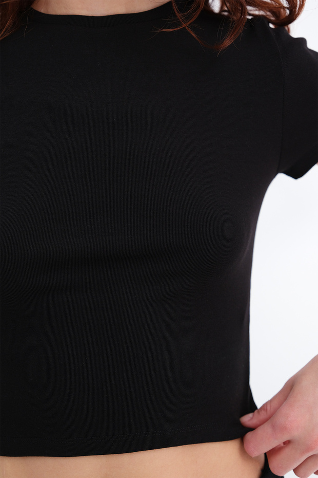 Bisiklet Yaka Basic T-shirt P1430 - 3