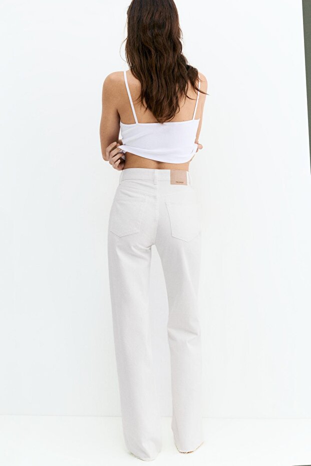 بنطال جينز واسع مستقيم الساق - 2