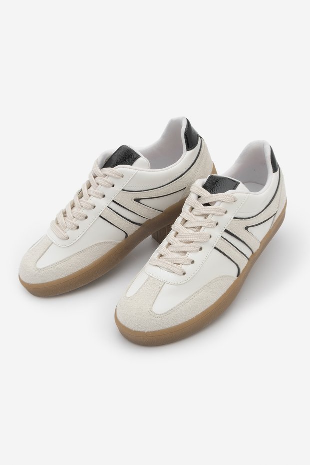 Women's Sneaker Lace-Up Retro Sports Shoes Denor Black