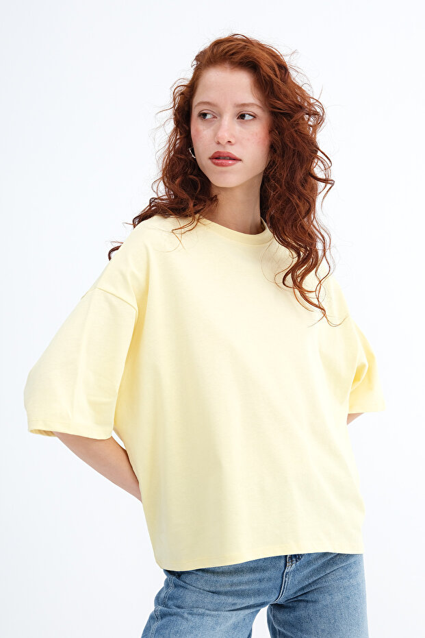 Basic Kalın T-shirt P10493-W7 - 4