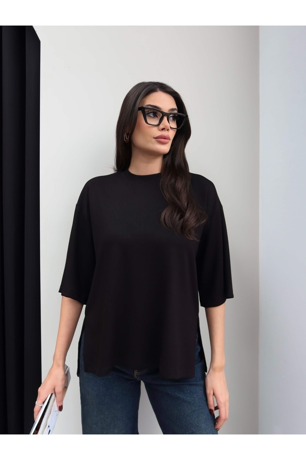 Yan Yırtmaçlı Tshirt - 1