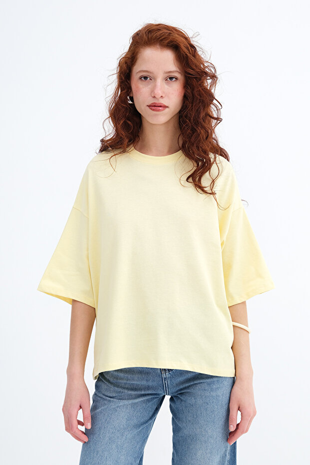 Basic Kalın T-shirt P10493-W7 - 2