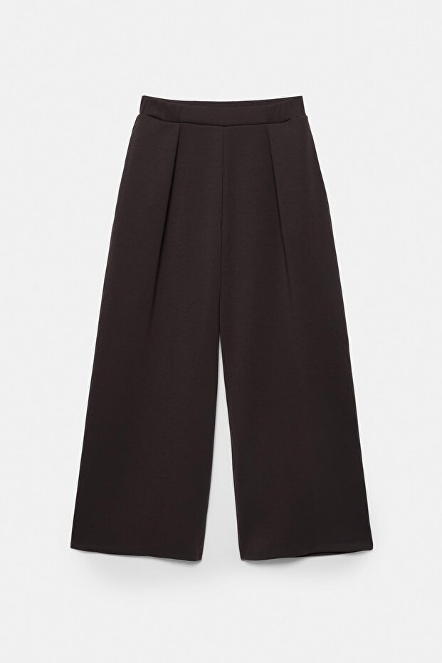 Pili geniş paça pantolon - 7