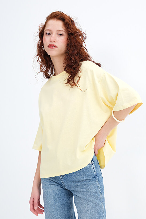 Basic Kalın T-shirt P10493-W7 - 5