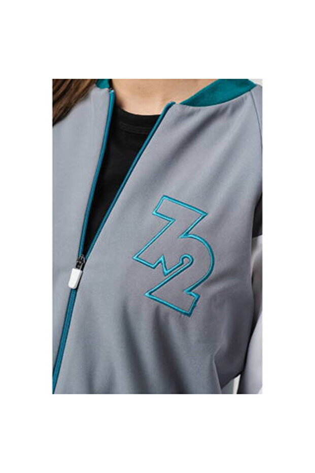 Gray Petrol Bomber Jacket S - 6