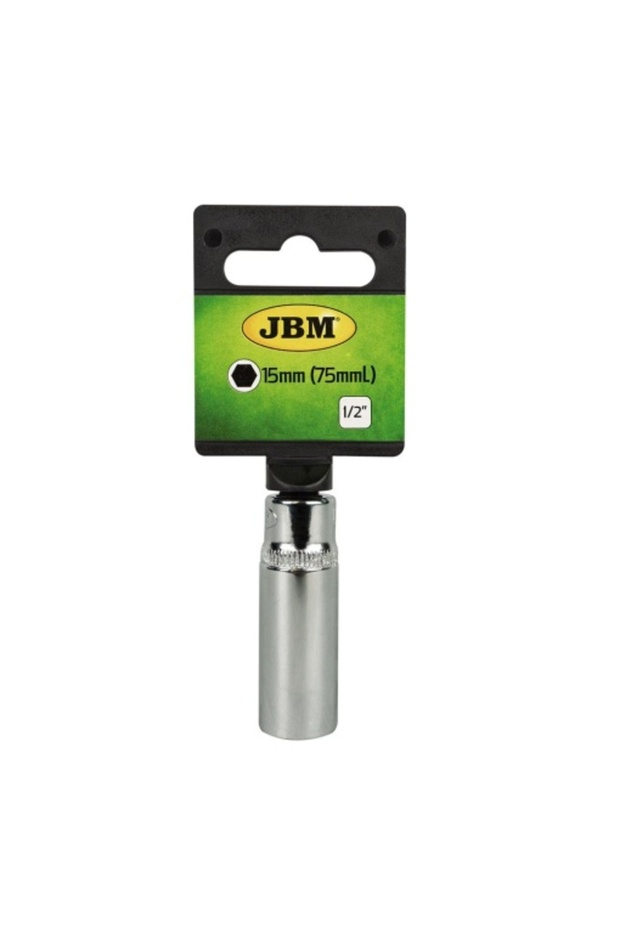 Chrome Hexagonal Long Socket 1/2` 15 MM - 1