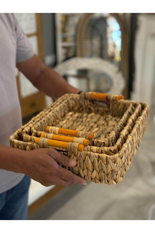 سلال خوص Natural Wicker Baskets - 2