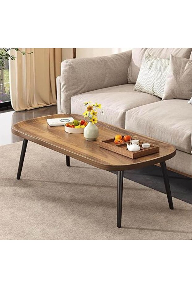 طاولة منتصف خشب Wooden and Iron Table