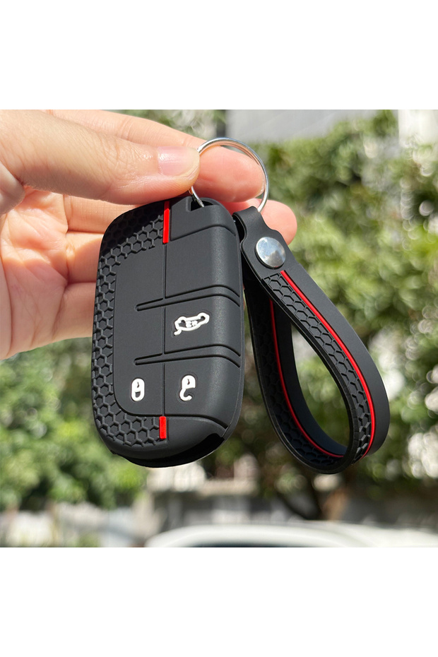 3BT che set Keychain Protection For Jeep Cherokee Limited Grand Compass Dodge Journey Hellcat Chrysl