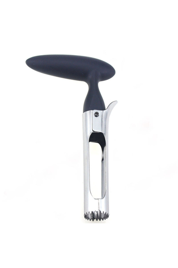 أداة إزالة نواة الكمثرى من الفولاذ المقاوم للصدأ باللون الأسود، أداة تقطيع وتقشير الفاكهة، سكين تقطيع الفاكهة