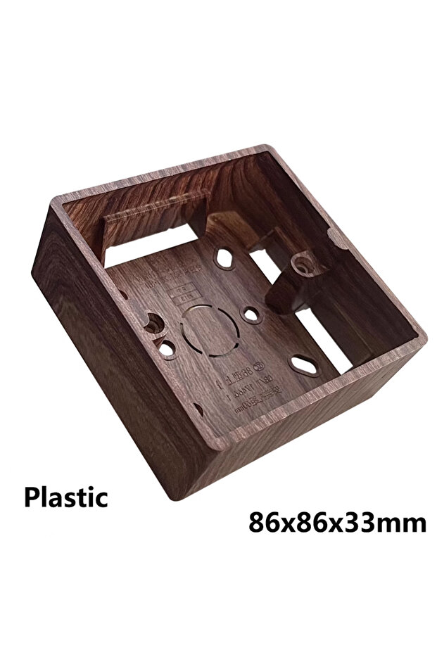 Surface Box Toggle Wall Switch 1-4 Gang, Solid Wood Frame, EU French Wall Socket, Flush / Surface Mo