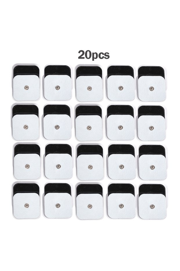 white 20PCS 5x5cm 5*5cm Unit Replacement Pads Non-woven Self Adhesive for Patches Digital Machine