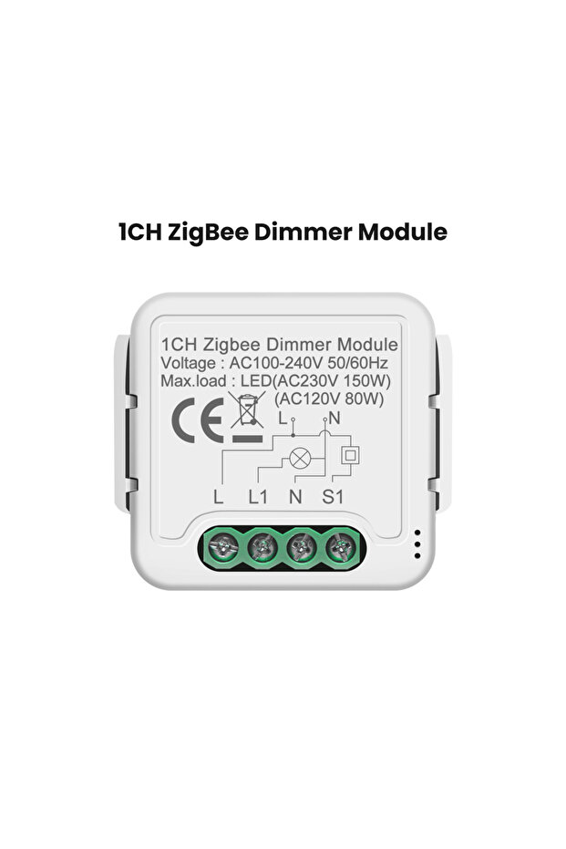 مفتاح تعتيم ZigBee أحادي القناة من GIRIER Tuya ZigBee 3.0، وحدة تحكم ذكية لأتمتة المنزل، مرحل للتعتيم