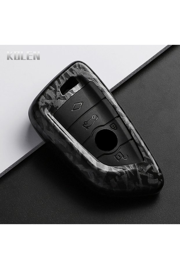 F-Carbon only case ABS Carbon Fiber Style Car Key Case Cover For BMW X1 X3 X5 X6 X7 1 3 5 7 Series G