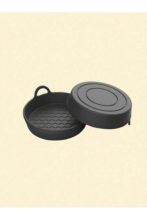 black 2Pcs Silicone Car Coasters - Non-Slip Heat-Resistant Design for Car Durable Eco-Friendly Spill