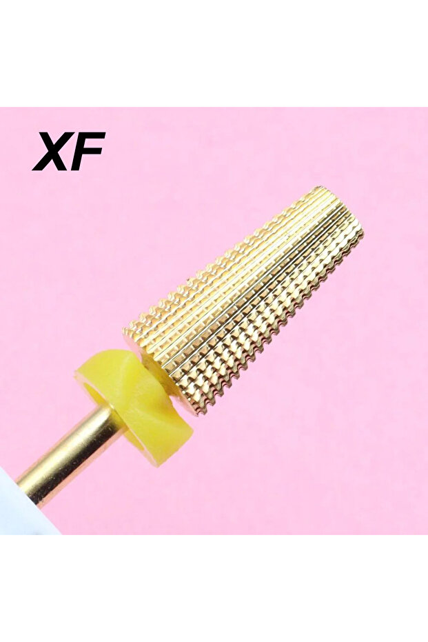 XF Professional 5 In 1 Golden Tungsten Steel Nail Milling Drill Bits Multi-Functional Carbide With H