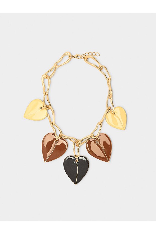 Mineli Kalpli Kısa Kolye - 2