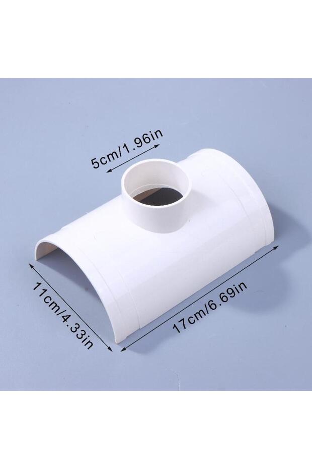 A5 1Pc PVC Open Tee Pipe Repair Patch Drain Pipe Adapter Tube Connectors For Home Outdoor Industria