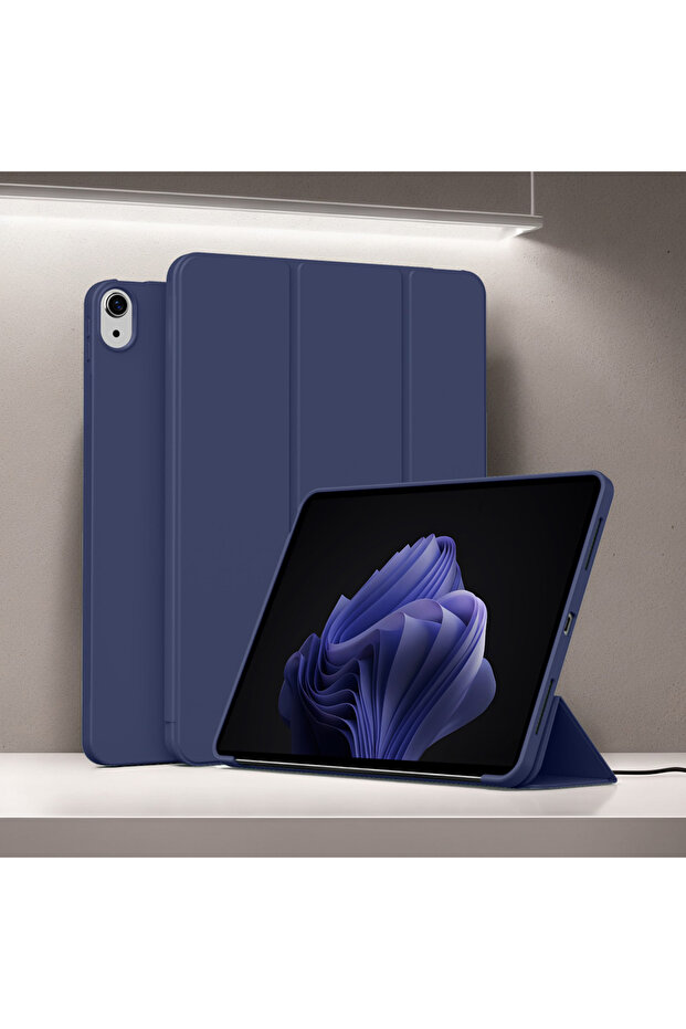 Navy for iPad (A16) 11th Generation 11 Inch 2025/10th Generation 10.9 Inch 2022 Tri-fold Stand Flip