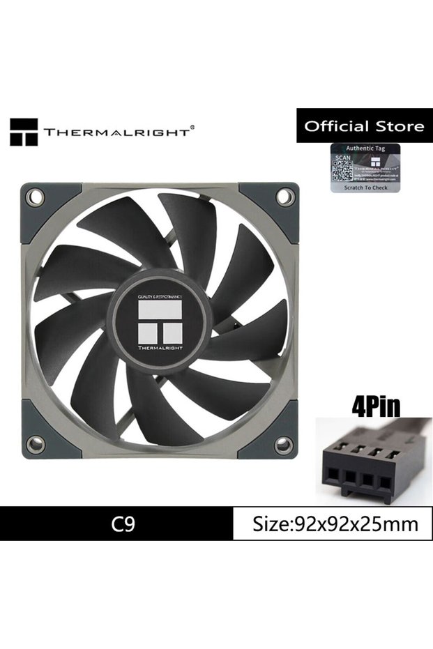 Fixed Color Other TL-C9 Thermalright TL-C9 92mm chassis fan 2000 speed 4pin PWM S-FDB V2 bearing hig