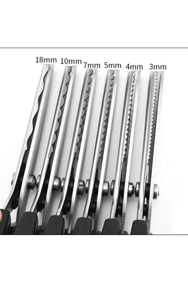 Round-7mm 3-7mm New Dressmaking Scalloped Edge Pinking Shears Scissors Clipper Cutter Sewing Profess